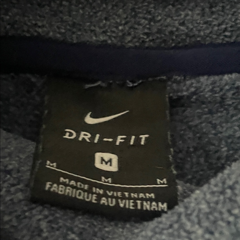 Nike Women's Heathered Blue Cowl Neck Sweater - Picture 2 of 5